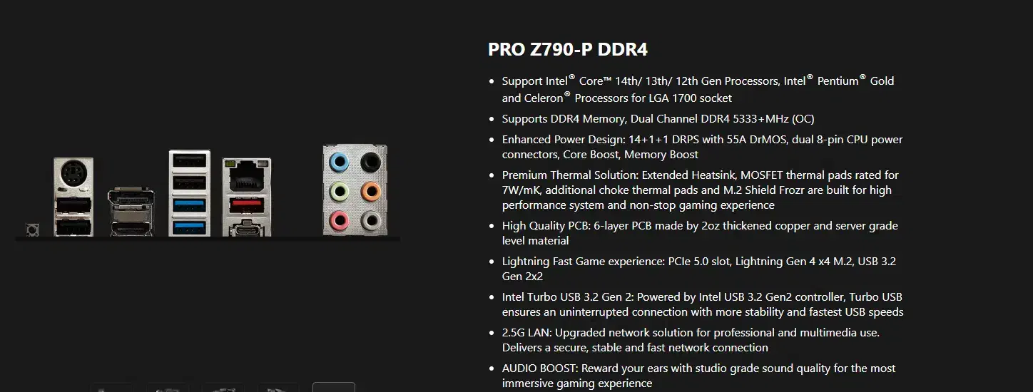 Motherboard PRO-Z790-P-DDR4|قطعات و لوازم جانبی رایانه|اهواز, زندوکیلی|دیوار