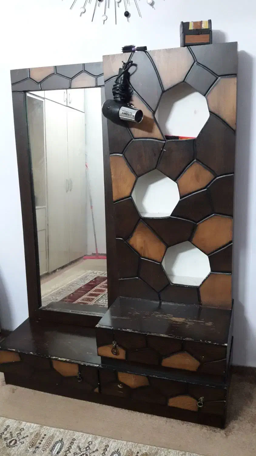 آینه دراور،کمدلباس|جاکفشی، کمد، دراور|مشهد, ابوذر|دیوار