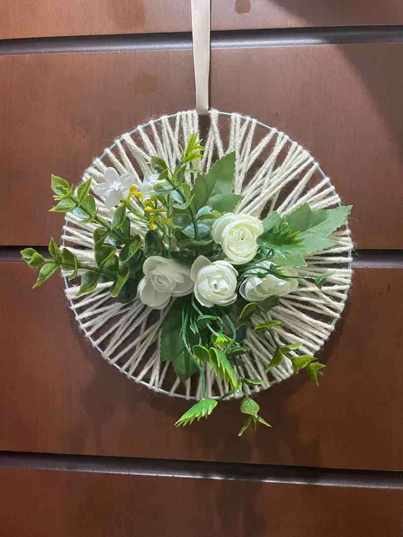 حلقه پشت در|گل مصنوعی|سنندج, |دیوار