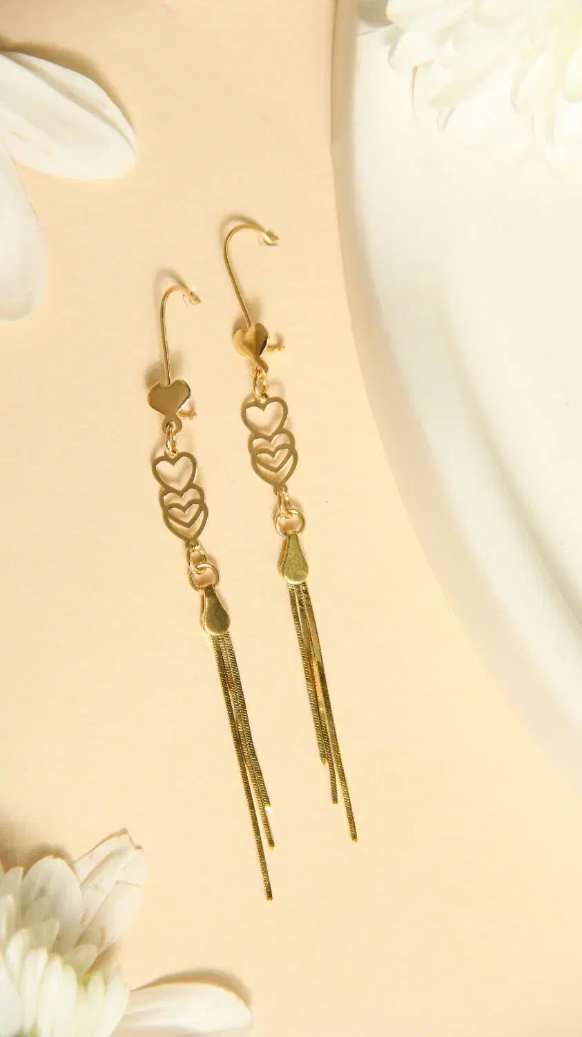 گوشواره آینه‌ای شراره دار اقساطی|جواهرات|قم, نیروگاه|دیوار