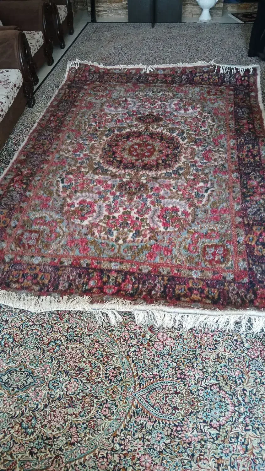 دو عدد قالی دستباف ۲در۳|فرش|کرمان, |دیوار
