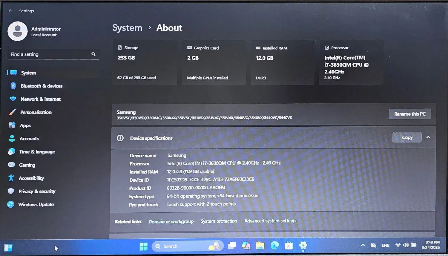 لپ‌تاپ تاپ مناسب حسابداری و دانشجویی|رایانه همراه|مشهد, ادیب نیشابوری (شهرک غرب)|دیوار