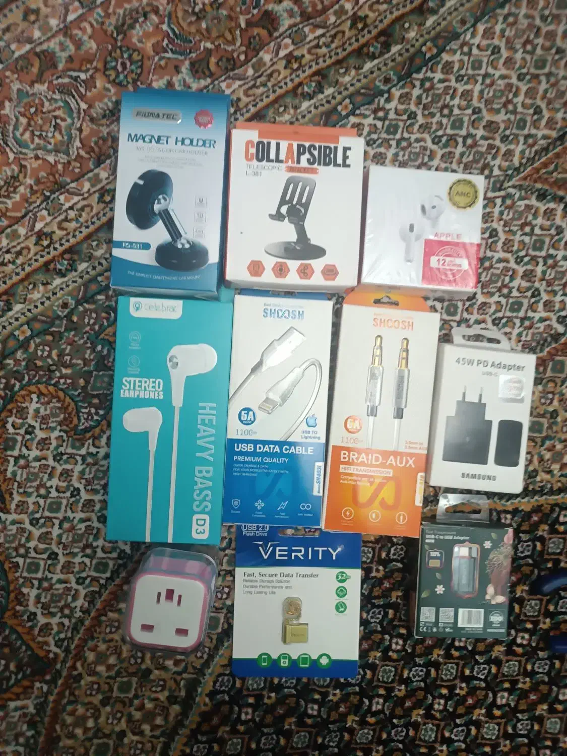 پک دیجیتالی .هندزفری وفلش وشارژرو...|لوازم جانبی موبایل و تبلت|کرج, شهرک فرهنگیان|دیوار