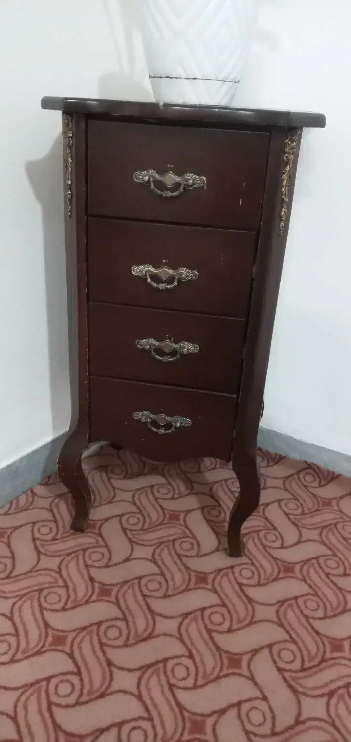 میز تلفن به رنگ قهوهای|میز تلفن|اردبیل, |دیوار