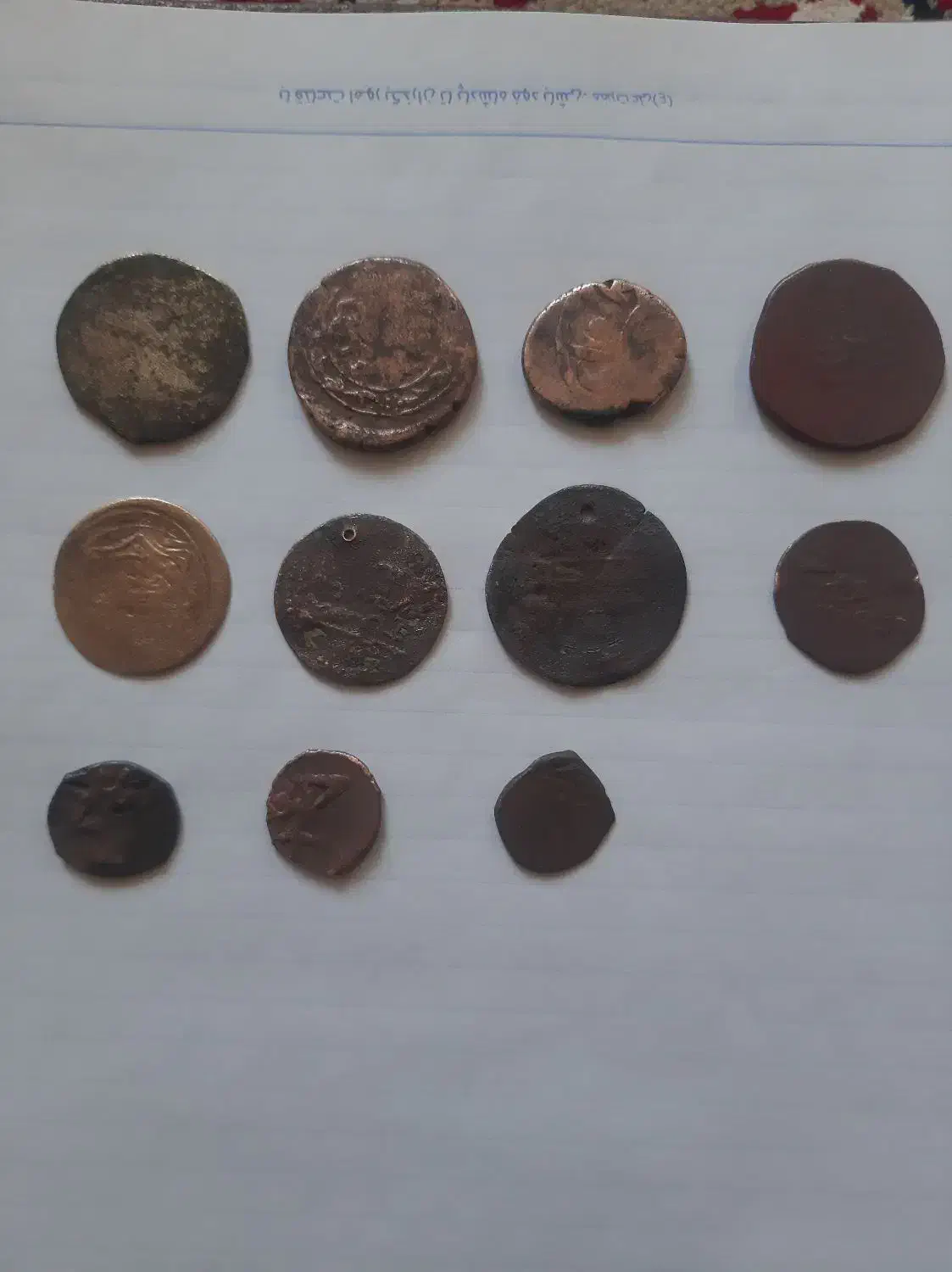 سکه های قاجاری مسی|کلکسیون سکه، تمبر، اسکناس|ایلام, |دیوار