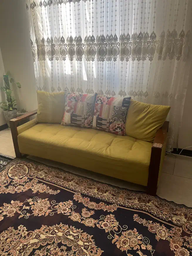 مبل ۷ نفره دسته چوب|مبلمان خانگی و میز عسلی|گرمدره, |دیوار