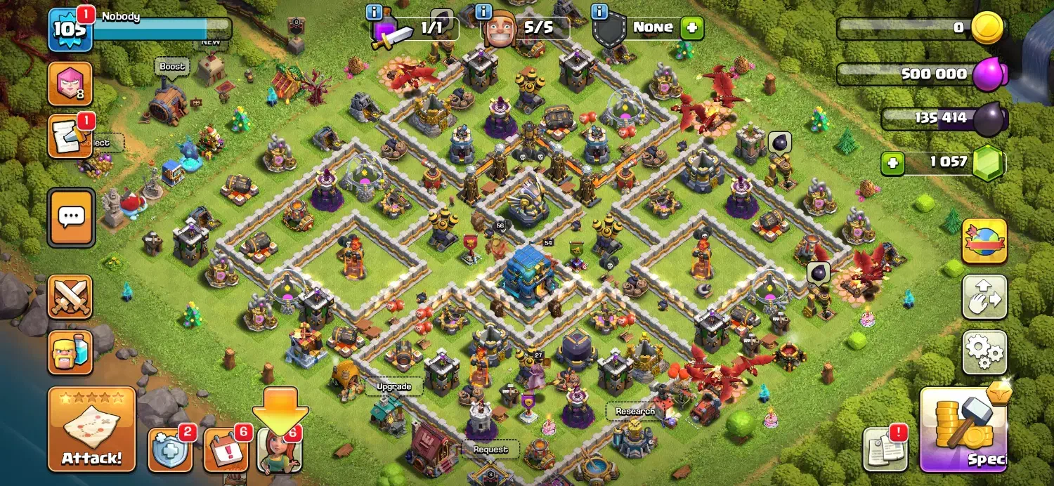 کلش آف کلنز تونال ۱۲ clash of clans|کنسول، بازی ویدئویی و آنلاین|بندر کنگان, |دیوار