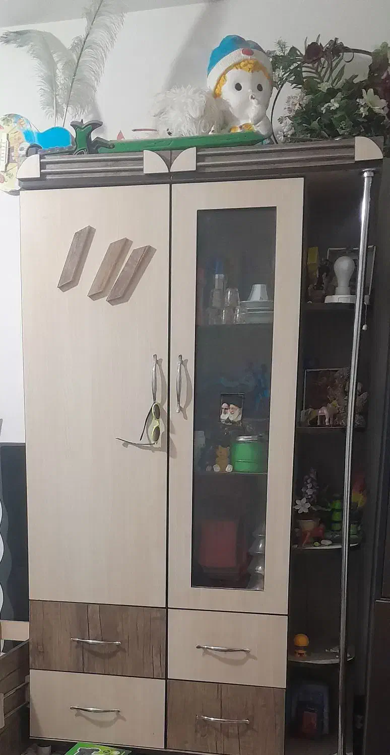 تخت خواب بچه با کمد|تخت و سرویس خواب|اراک, |دیوار