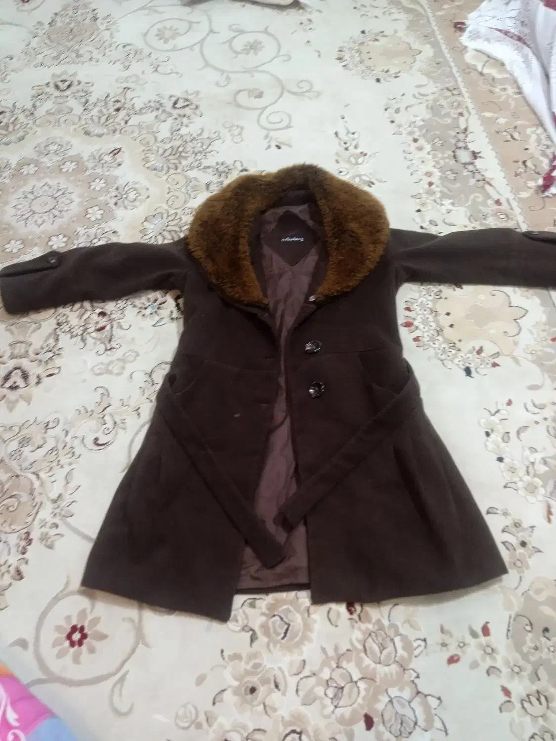 پالتو زنانه ... قهوه‌ای رنگ|لباس|پیرانشهر, |دیوار