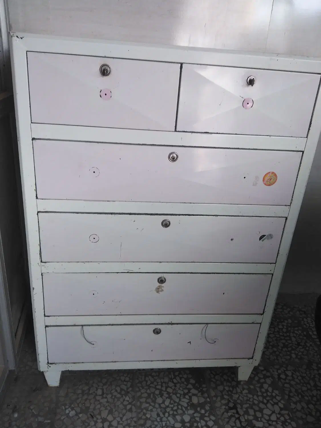 دراور شش کشاب فلزی|جاکفشی، کمد، دراور|شوشتر, |دیوار