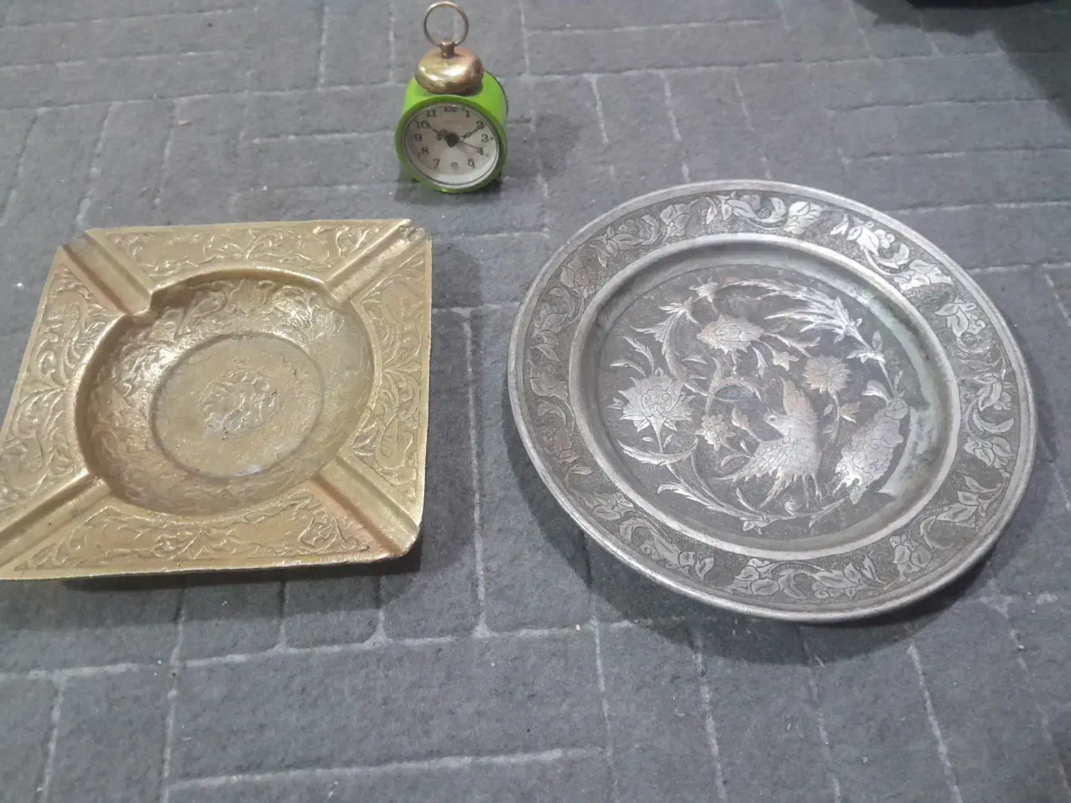 قلیون و کاسه مسی قلم خورده|صنایع دستی و سایر لوازم تزئینی|جعفرآباد, |دیوار