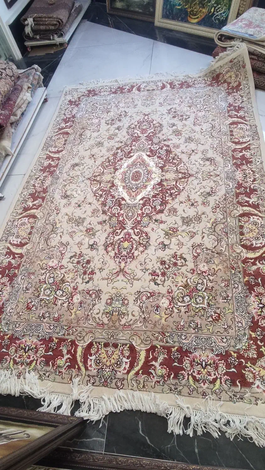 فرش  تک ۶ متری نقشه خطیبی  ۳۰رج|فرش|تهران, پونک|دیوار
