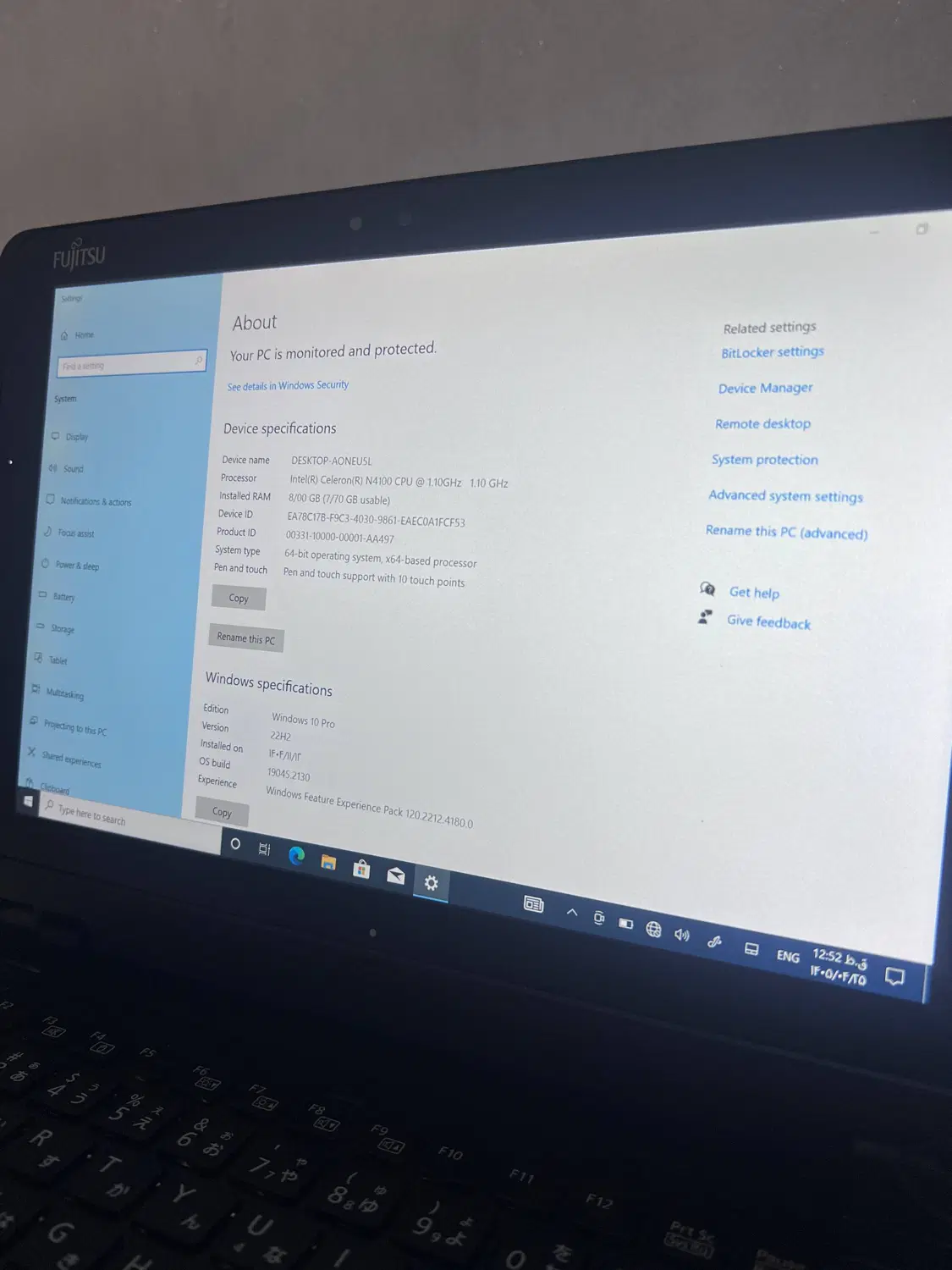 تبلت ویندوزی فوجیتسوq509رم۸ پردازنده سلرون هارد۱۲۸|تبلت|شهرکرد, |دیوار