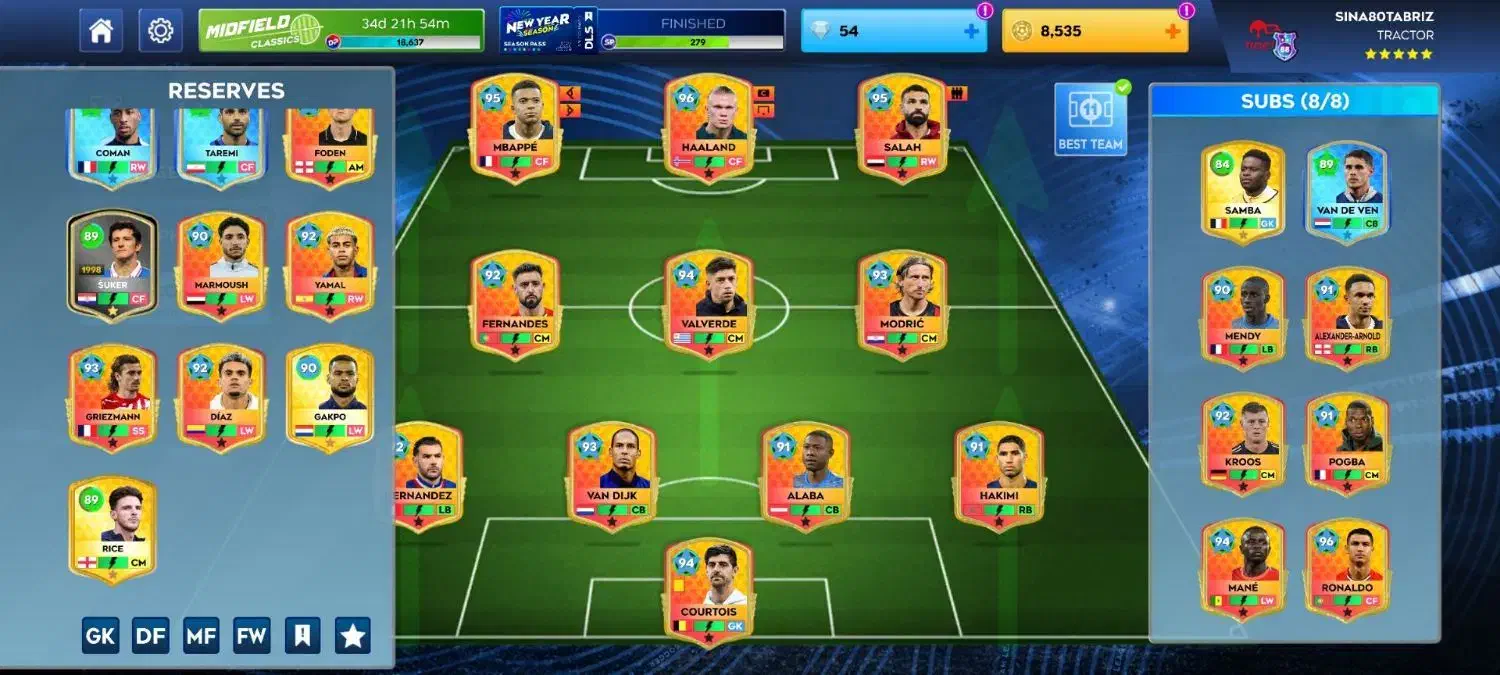 اکانت دریم لیگ dls2026|کنسول، بازی ویدئویی و آنلاین|تهران, بوستان چیتگر|دیوار