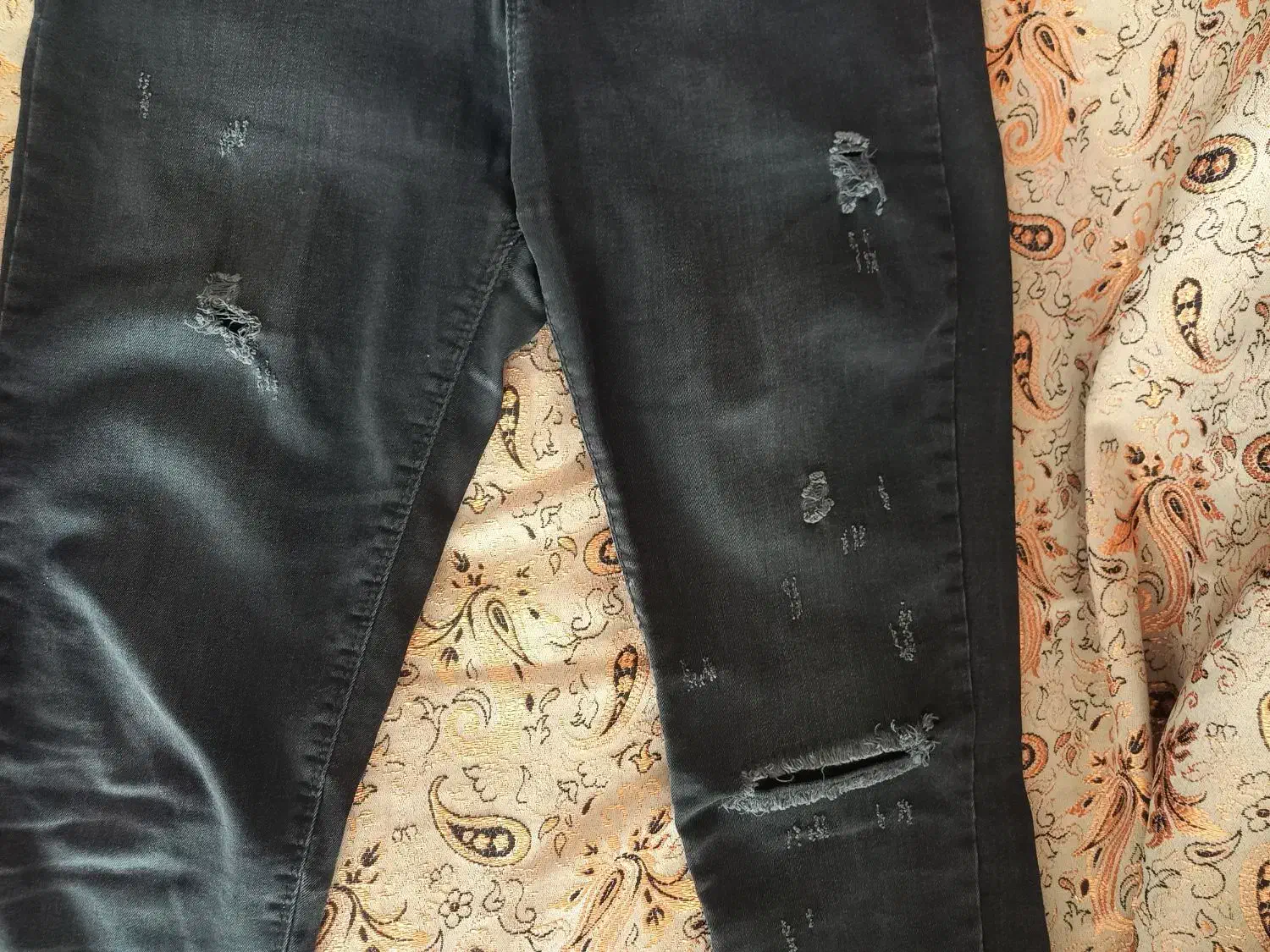 شلوار لی مشکی زاپ دار زنانه سایز ۳۸ تا ۴۰|لباس|کرج, گلشهر|دیوار