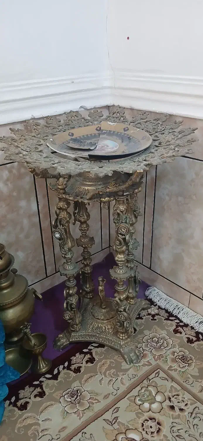 دوعددکنارسالنی برنجی|صنایع دستی و سایر لوازم تزئینی|اهواز, شهرک رزمندگان|دیوار