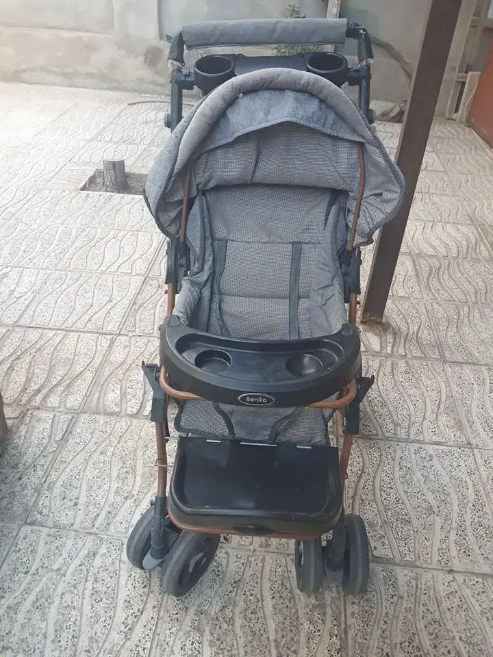 کالسکه بچه دلیجان بینیتا رنگ طوسی|کالسکه و لوازم جانبی|زنجان, |دیوار