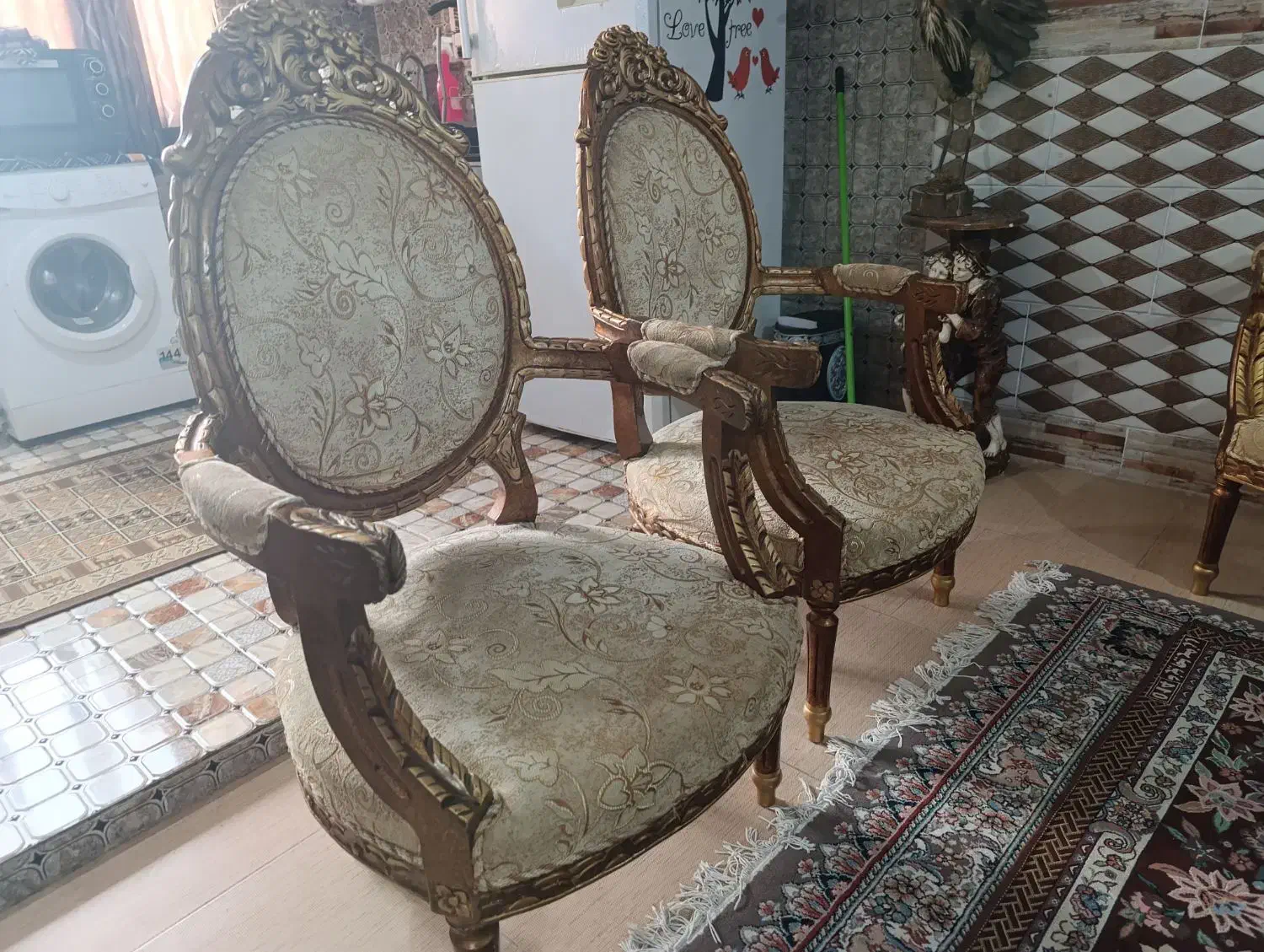 مبل سلطنتی ۹نفره|مبلمان خانگی و میز عسلی|گرگان, |دیوار