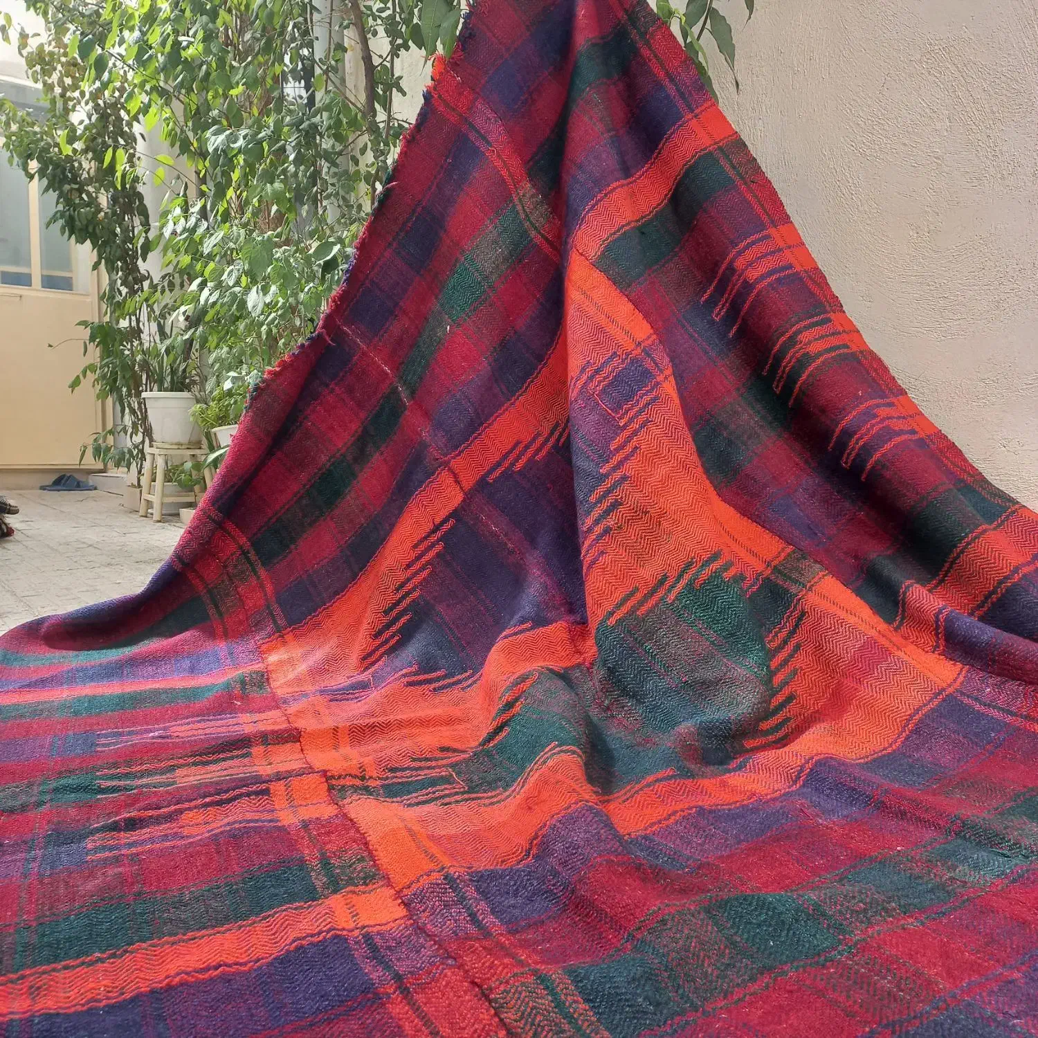 جاجیم کوردی دستبافت پشم|گلیم، جاجیم، گبه|اهواز, زیتون کارمندی|دیوار