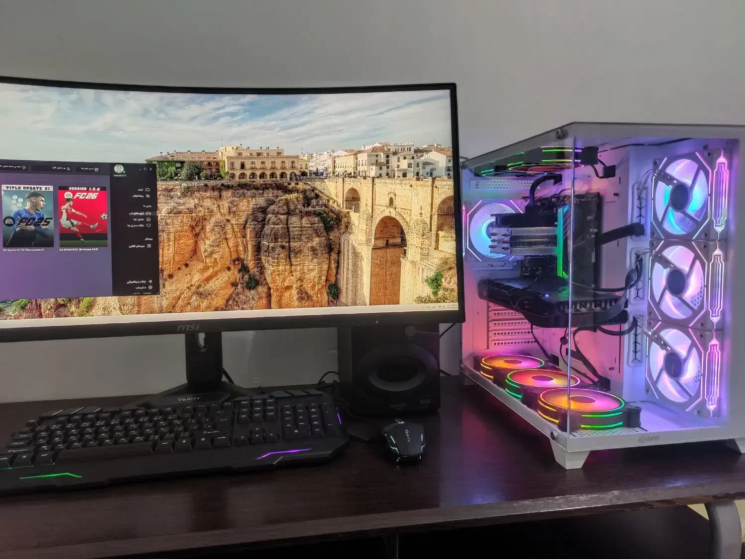 کامپیوتر گیمینگ نسل ۱۲ با مانیتور ۳۴ اینجی|رایانه رومیزی|قزوین, |دیوار