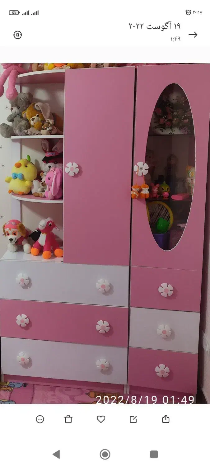 کمد دخترانه|جاکفشی، کمد، دراور|رشت, انصاری|دیوار