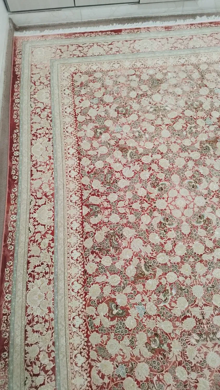 دوعدد فرش 6متری ابریشم بافت|فرش|ایلام, |دیوار