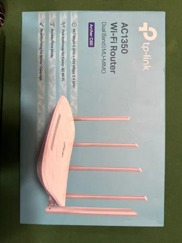 مودم/روتر TP-Link Archer C60 AC1350 سالم نو|مودم و تجهیزات شبکه|سلمان‌شهر, |دیوار