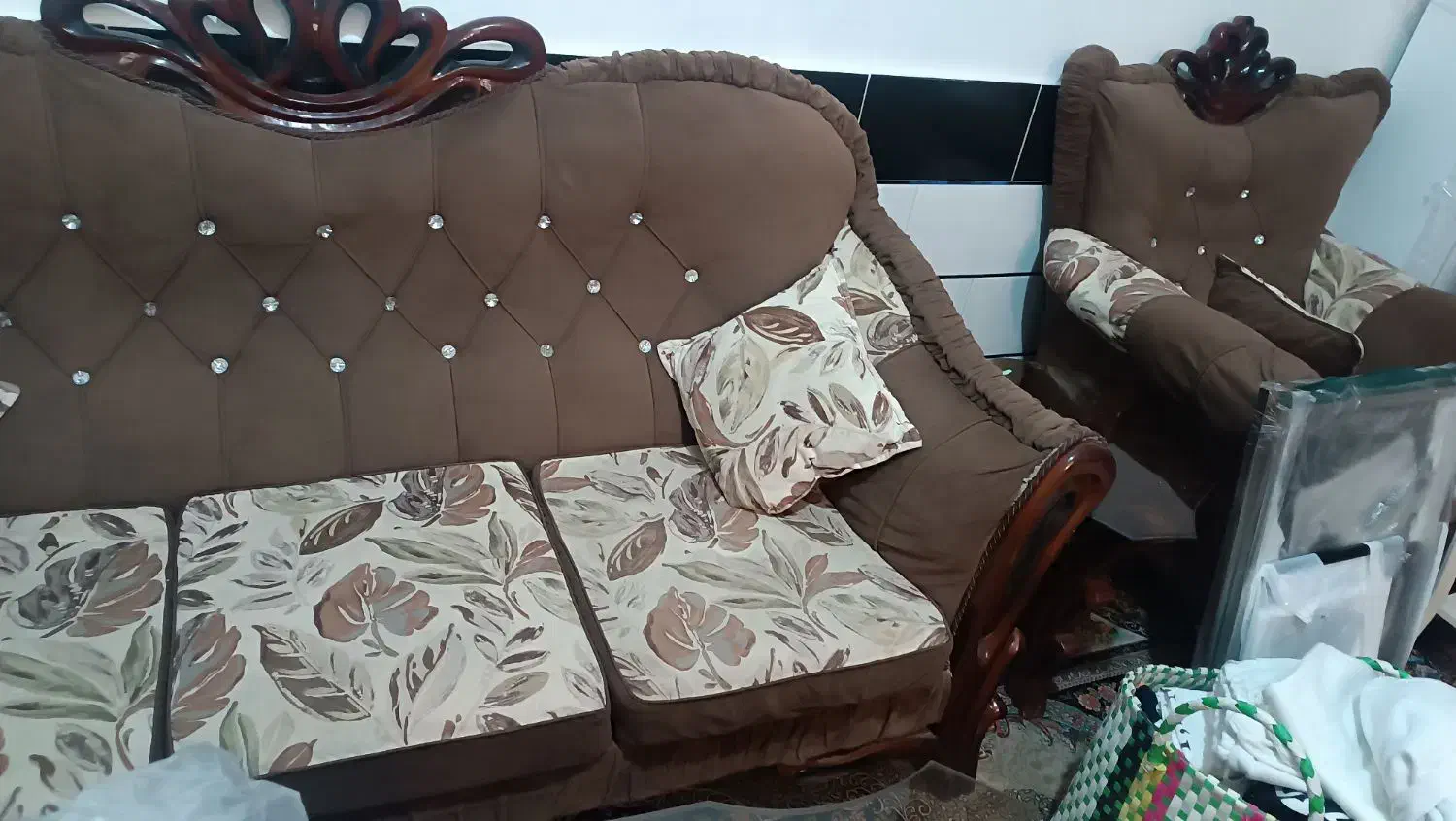 مبل ۷نفره فوم سرد|مبلمان خانگی و میز عسلی|تاکستان, |دیوار