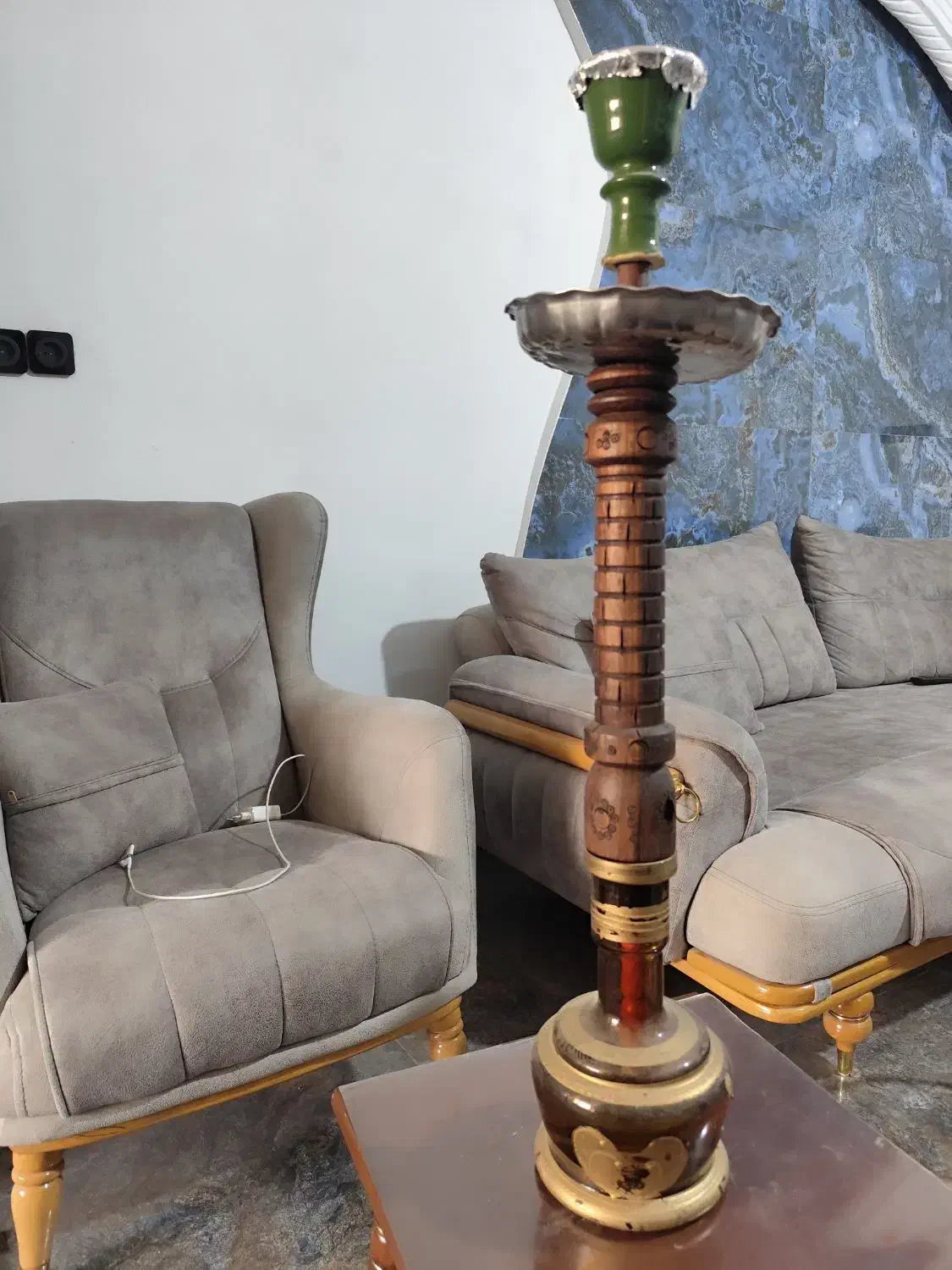 قلیان چوب گردو به شرط|زیورآلات و اکسسوری|صباشهر, |دیوار