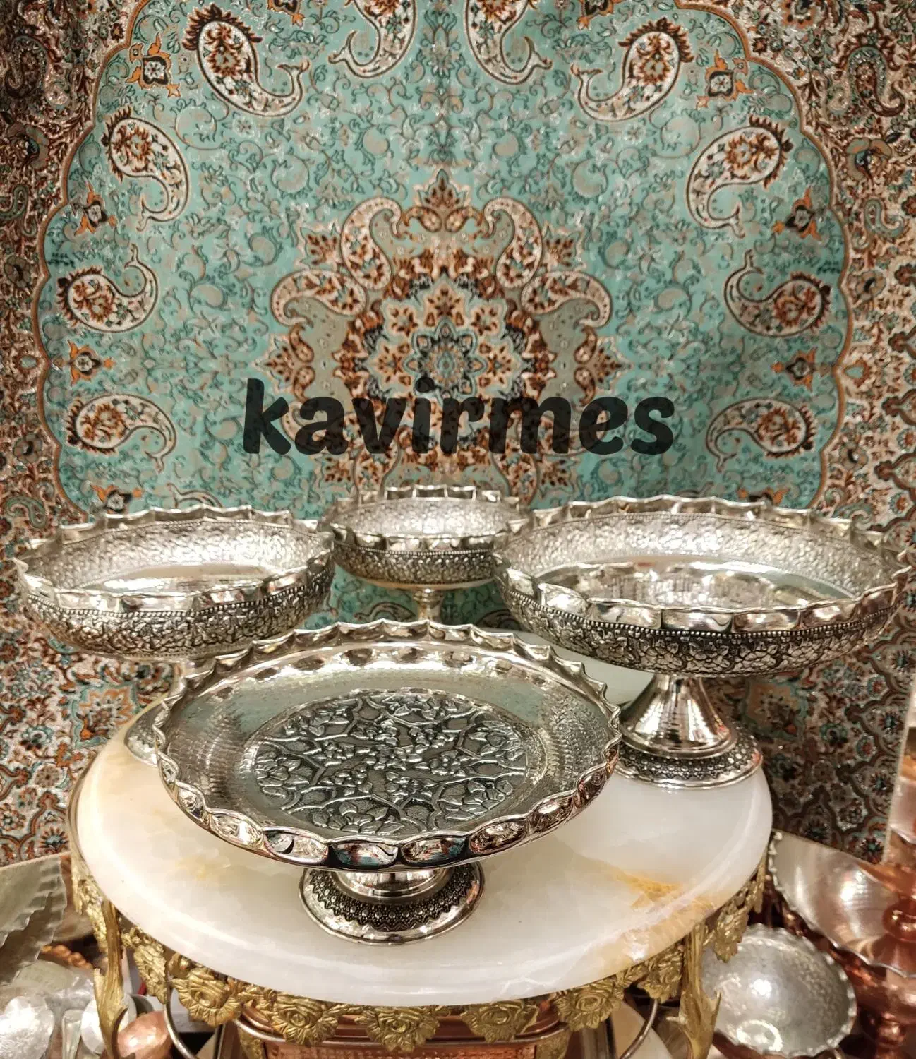 ست کروم/مسی/تخفیف یلدایی /تولیدی کویر مس|ظروف سرو و پذیرایی|یزد, |دیوار