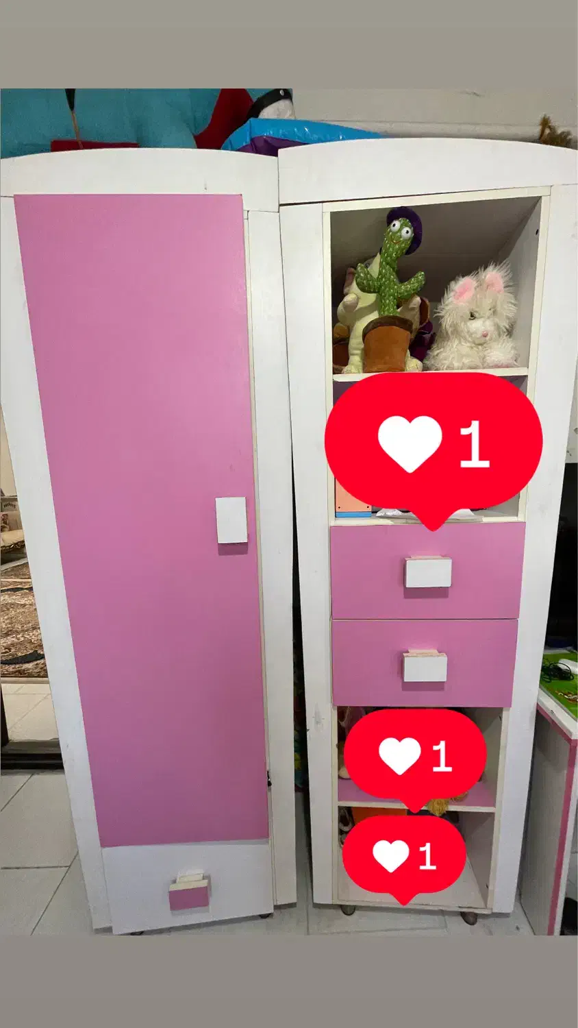 سرویس خواب دخترانه|تخت و سرویس خواب|رشت, پیرکلاچای|دیوار