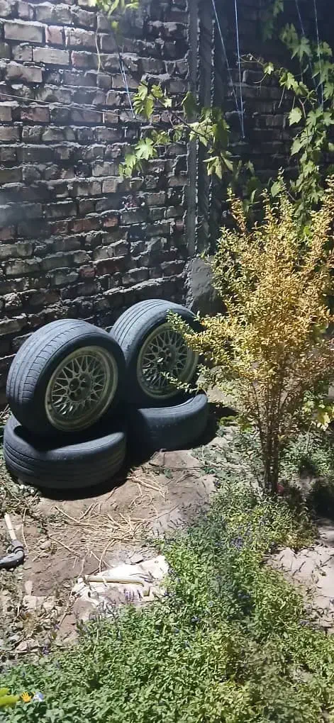 رینگ خرچنگی و لاستیک 50درصد دور 16|قطعات یدکی و لوازم جانبی|خاش, |دیوار