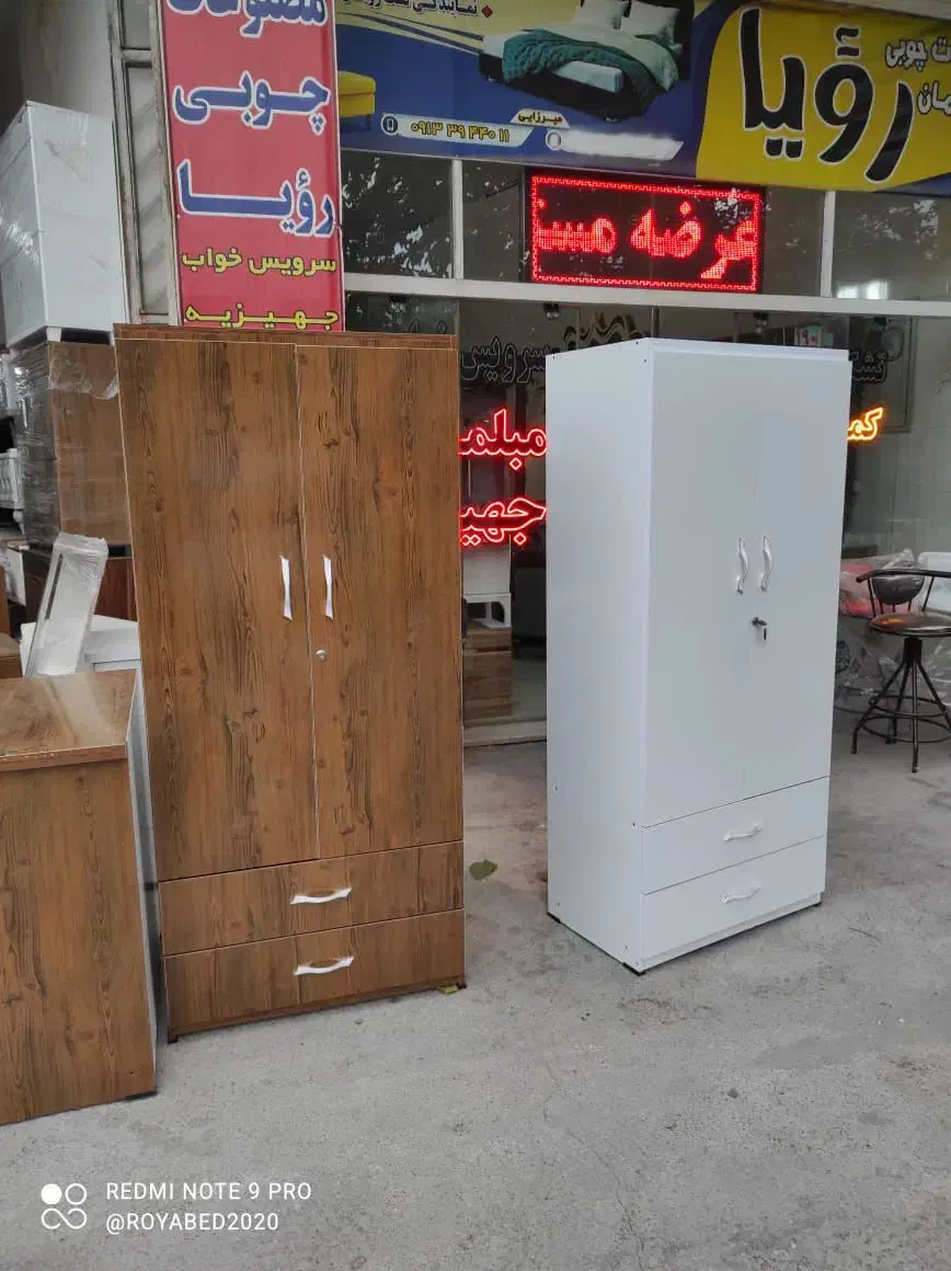 کمد دو درب با دو کشو اقساطی/تولیدی انواع کمد|جاکفشی، کمد، دراور|خمینیشهر, |دیوار