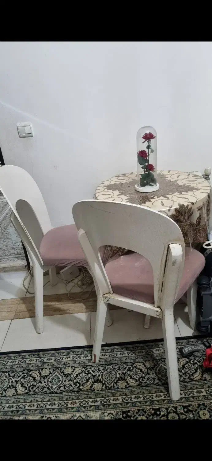 میز ناهارخوری دو نفره چوب|میز و صندلی غذاخوری|ایزدشهر, |دیوار