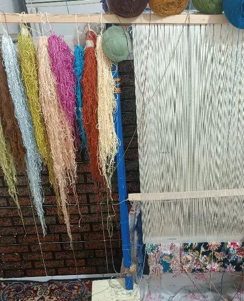 فرش زرنیم نیمه کاره|فرش|تبریز, |دیوار