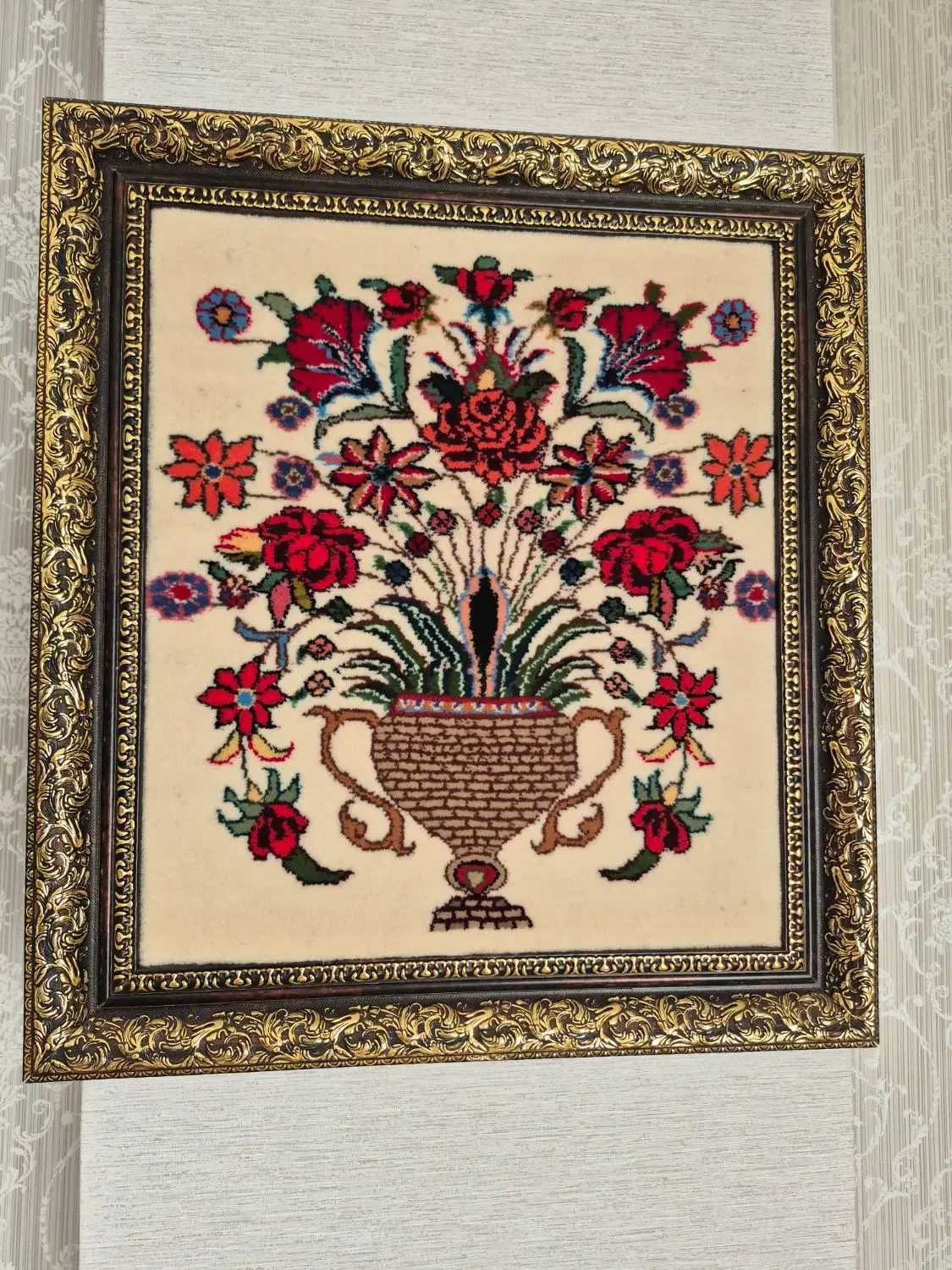 ۲ عدد تابلو فرش بیجار|تابلو فرش|بیجار, |دیوار