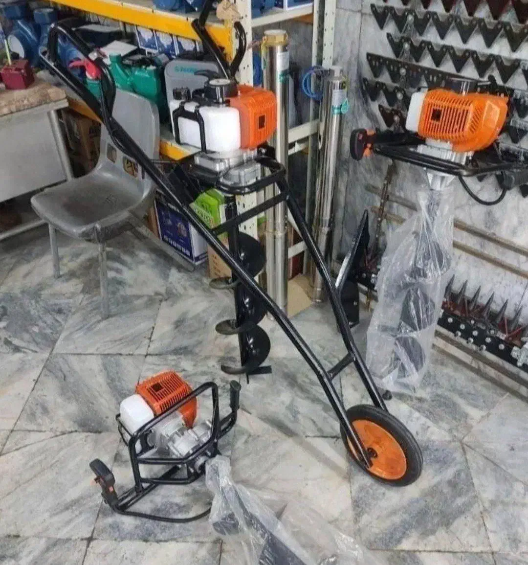 دستگاه چاله کن دستی فرغونی ۷۳سی سی سوبار 73cc|ماشین‌آلات صنعتی|تهران, دستغیب|دیوار