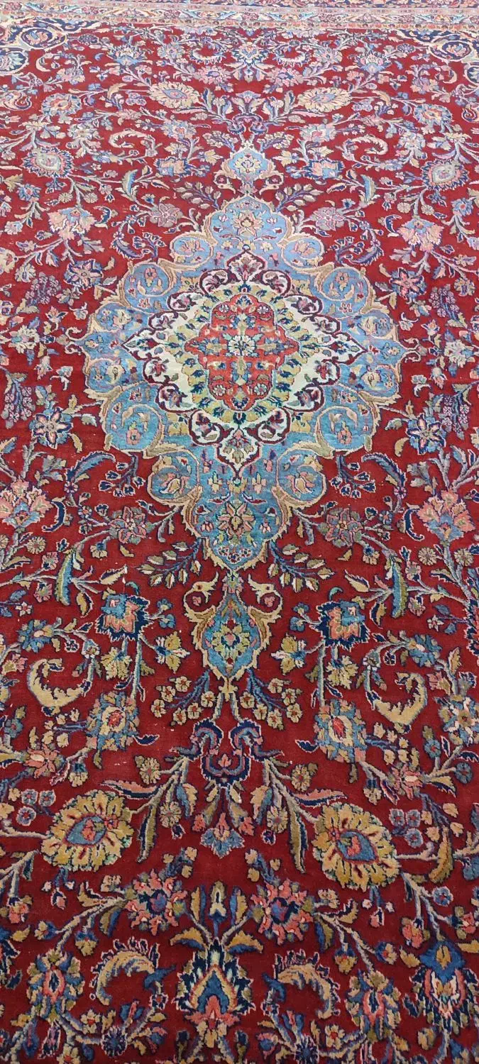 فرش قالی دستباف گل برجسته قدیمی|فرش|الشتر, |دیوار