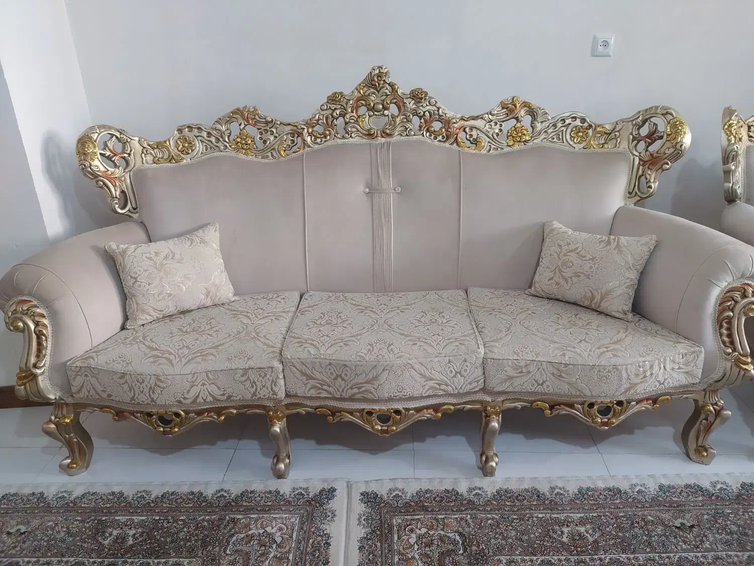 مبلمان سلطنتی منبت کاری|مبلمان خانگی و میز عسلی|اسلام‌شهر, باغ فیض|دیوار