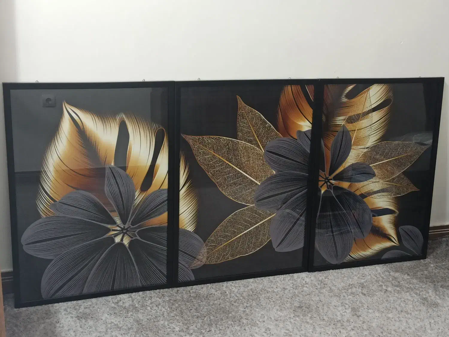 تابلوی سه تیکه لاکچری|تابلو، نقاشی، عکس|ایلام, |دیوار