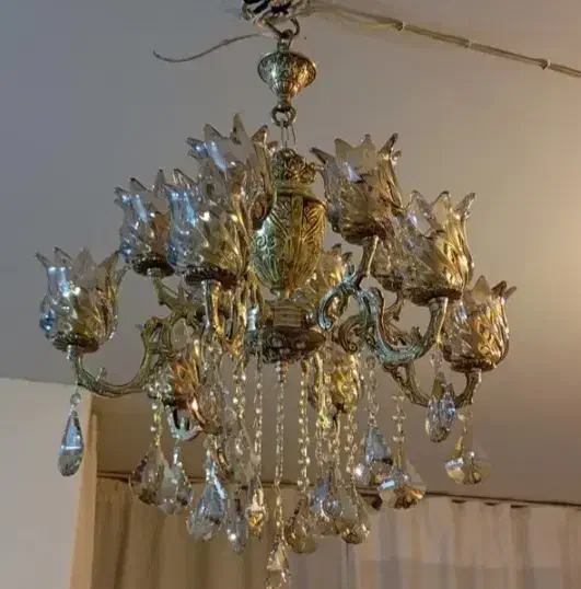 لوستر برنجی|لوستر و چراغ آویز|قزوین, |دیوار