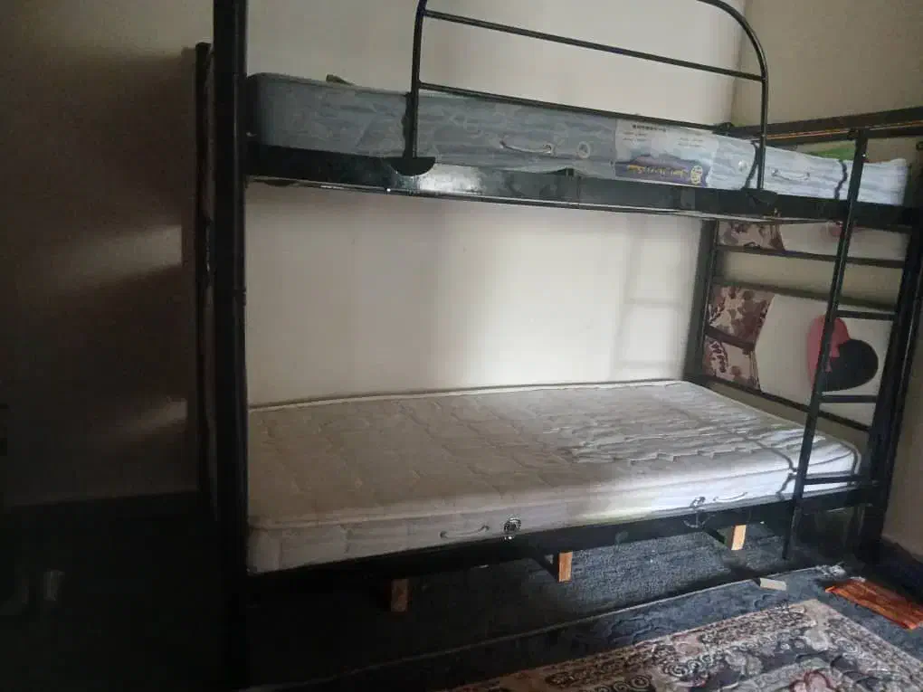 تخت دوطبقه فلزی|تخت و سرویس خواب|ایذه, |دیوار