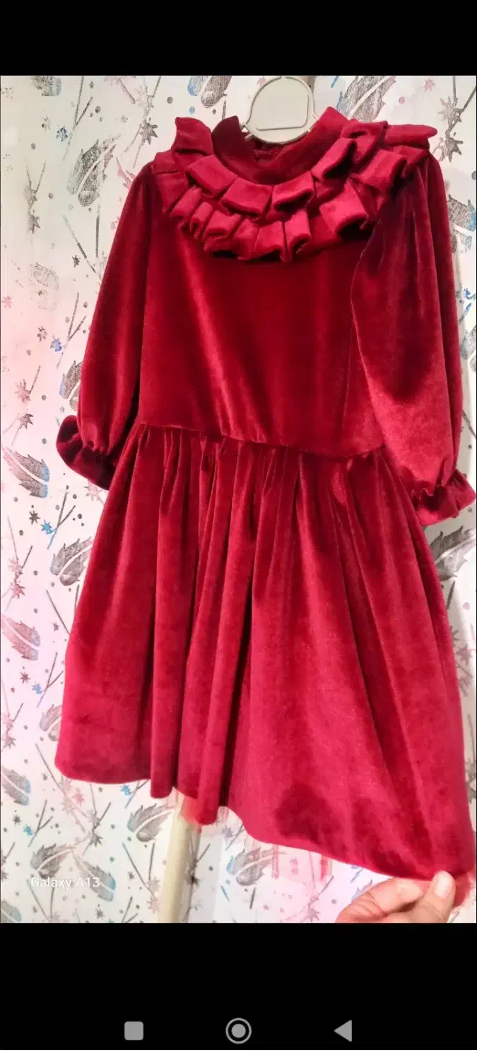 لباس مخمل دخترانه|کفش و لباس بچه|میانه, |دیوار