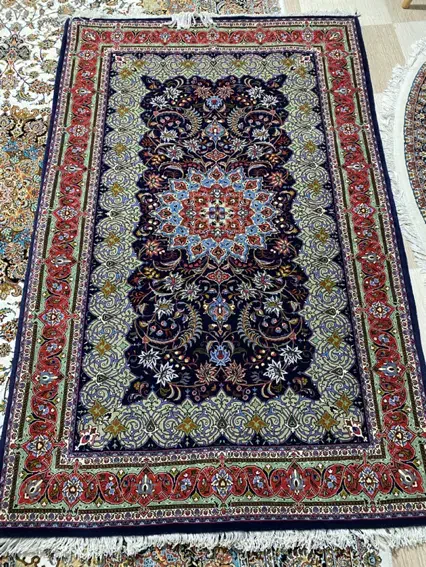 قالی ۳ متری جیریا اراک سرمه ای|فرش|ملایر, |دیوار