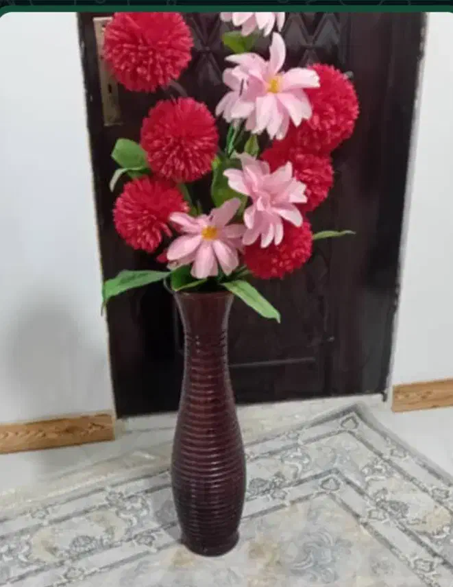 گل وگلدون سفالی درحدنو وتمیز|گل مصنوعی|لنگرود, |دیوار