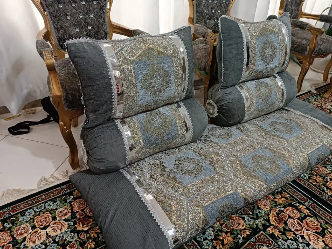 بالشت لوله ای وپشتی پرشده اماده 13400باقسطی1300|رختخواب، بالش، پتو|دامن, |دیوار