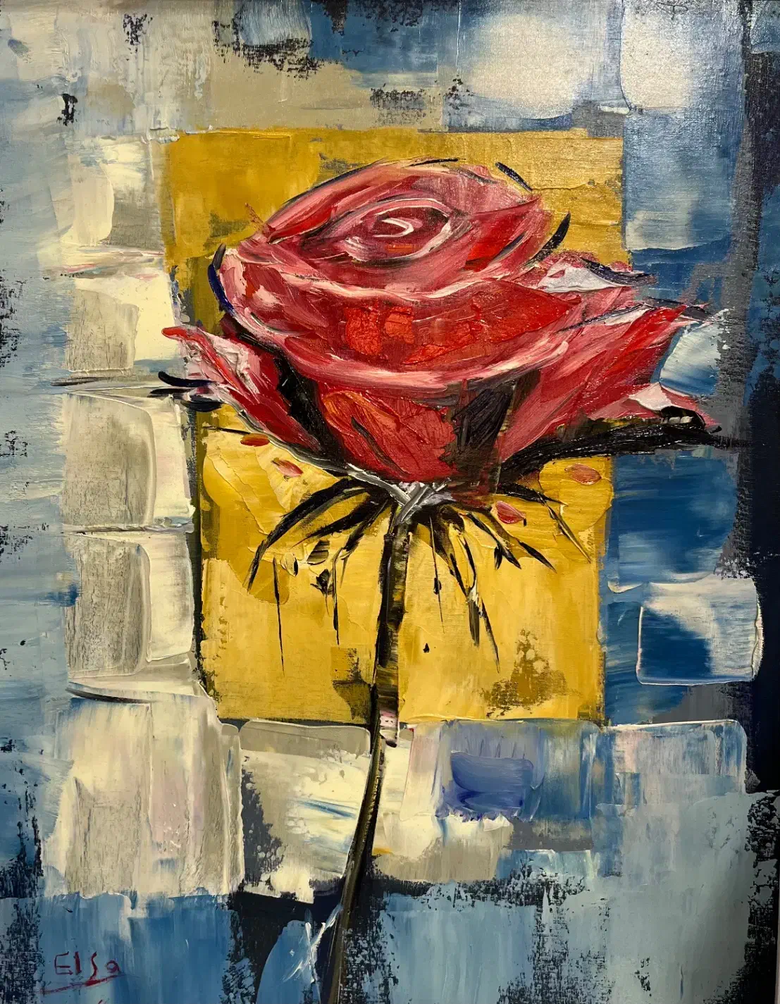 تابلوی گل زیبا|تابلو، نقاشی، عکس|تبریز, |دیوار