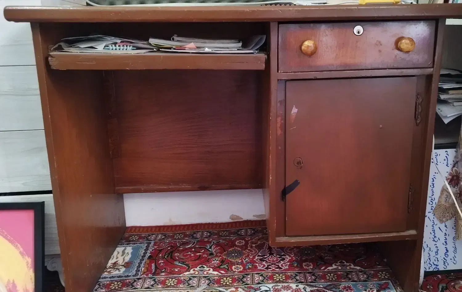 میز چوبی|میز تحریر و کامپیوتر|میاندوآب, |دیوار