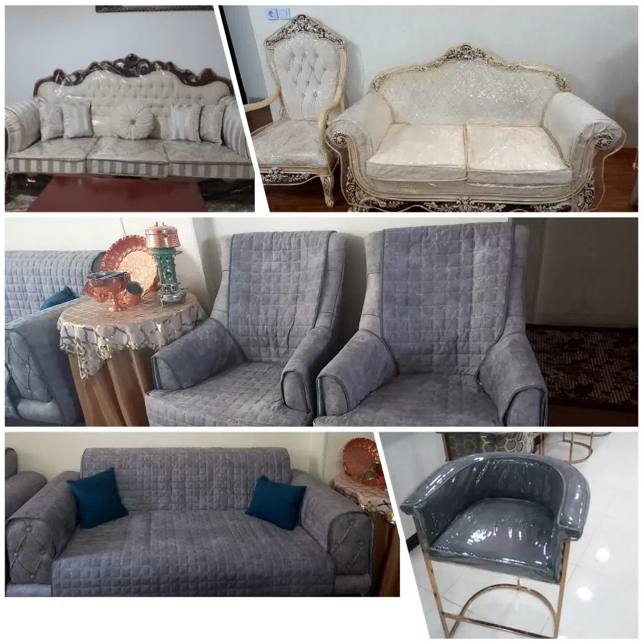 دوخت کاور مبل|مبلمان خانگی و میز عسلی|پرند, فاز ۴|دیوار