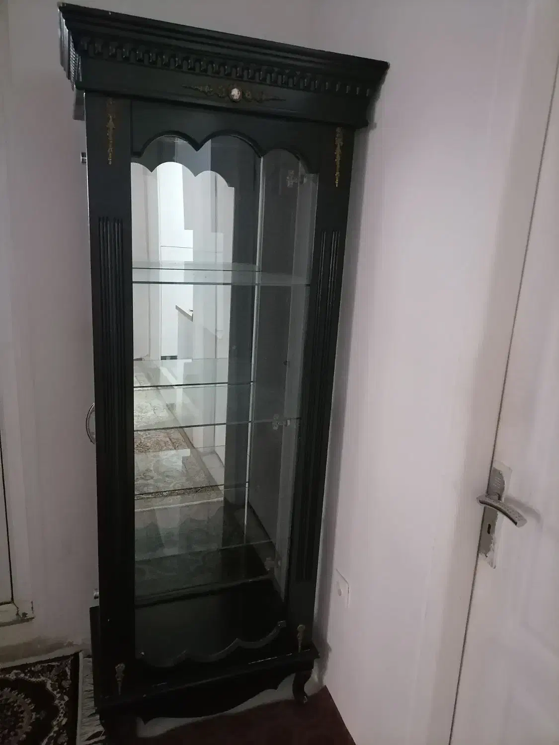 بوفه یا ویترین چوبی شیشه ای خانگی|بوفه، ویترین، کنسول|تهران, خاک سفید|دیوار